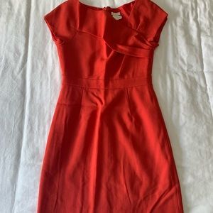 J Crew Red Shift Dress
